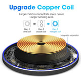 30W Induction Fast Wireless Charger For iPhone 13/12/11/Pro/XS/Max/Mini/X/XR/Samsung/Xiaomi/Huawei