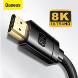 Baseus 8k HDMI-compatible Digital Cable For Xiaomi Mi Box 8k/60hz 4k/120hz 48gbps/PS5/PS4/Laptop TV/Monitor/Projectors
