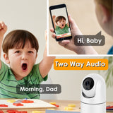 Larmtek IP Camera 5G WiFi Baby Monitor Mini Indoor CCTV 1080P AI Tracking Audio Video Surveillance Camera