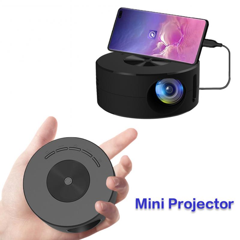 Black LED Mobile Video Screen Projector Home Theater Cinema For Android/iPhone