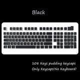 OEM Profile PBT Keycaps 108 Keys Pudding Keycap For Cherry MX Switch Mechanical RGB Gamer Keyboard
