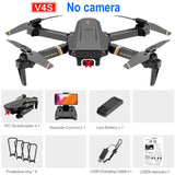 4DRC V4 Wi-Fi Drone Wide Angle Camera Foldable Live Video 4k/1080p HD - RC Helicopters
